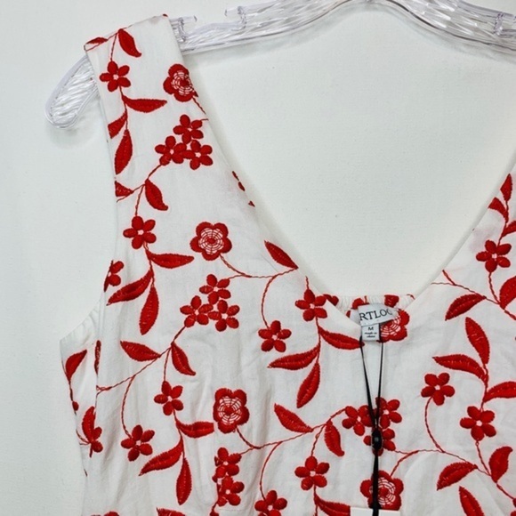 NWT Nordstrom Heartbloom peplum smocked dress M - Picture 7 of 8